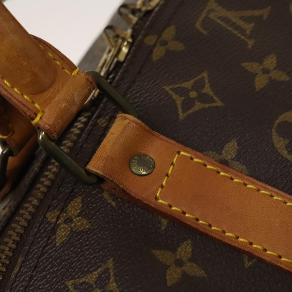 Louis Vuitton Keepall Bag Monogram Canvas Brown Canvas Travel Bag