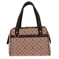Louis Vuitton Josephine Handbag Mini Lin Burgundy Canvas Handbag