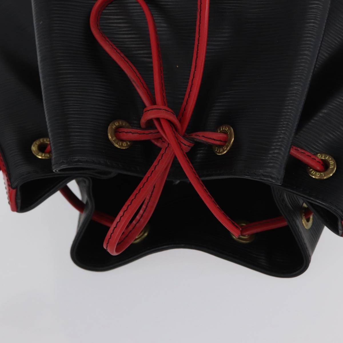 Louis Vuitton Bicolor Noe Handbag Epi Leather Black Leather Shoulder Bag