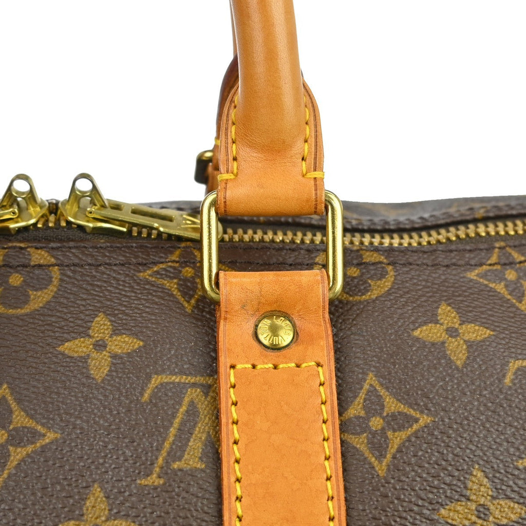 Louis Vuitton Keepall Bag Monogram Canvas Brown Canvas Travel Bag