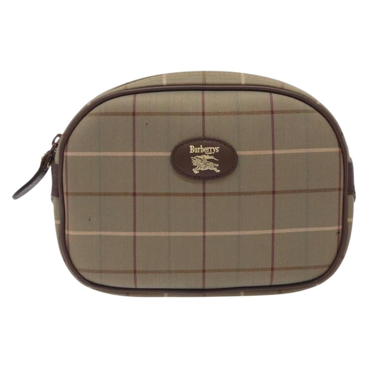 Burberry Nova Check Pochette Canvas Beige Canvas Clutche & Pouche Bag