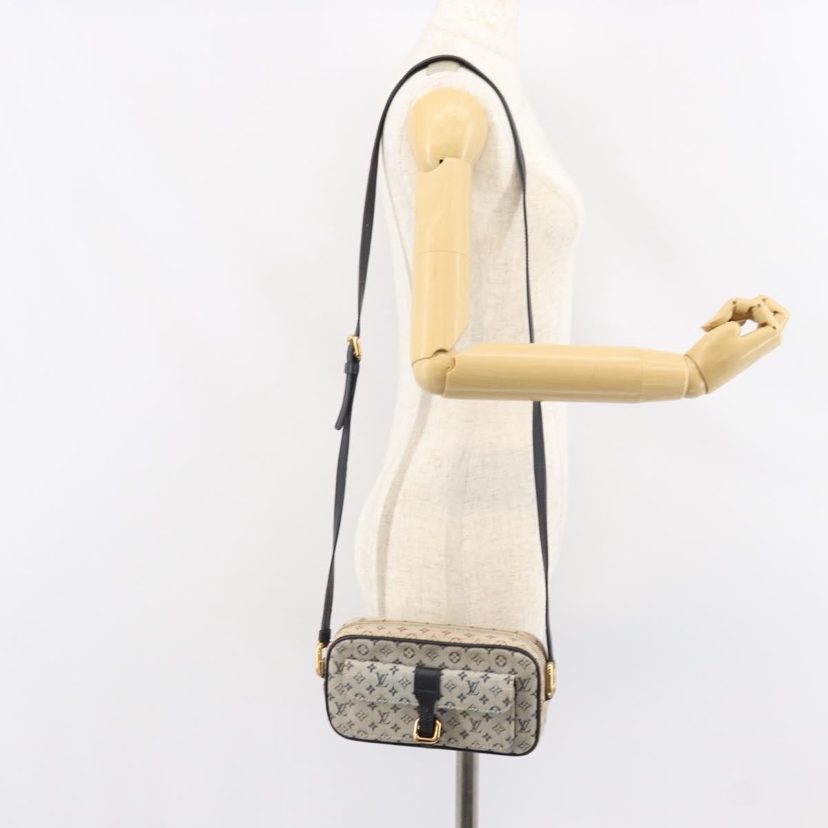 Louis Vuitton Juliette Crossbody Bag Mini Lin Blue Canvas Shoulder Bag