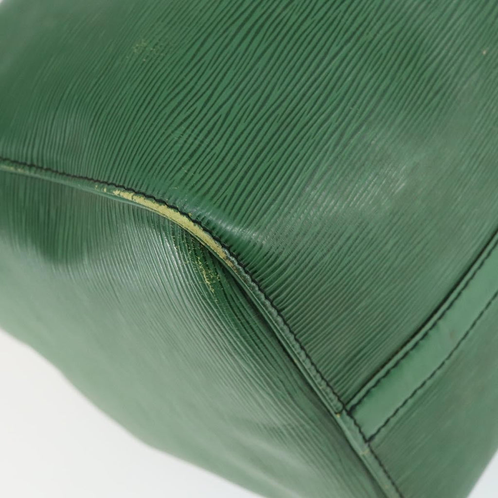 Louis Vuitton Keepall Bag Epi Leather Green Leather Travel Bag