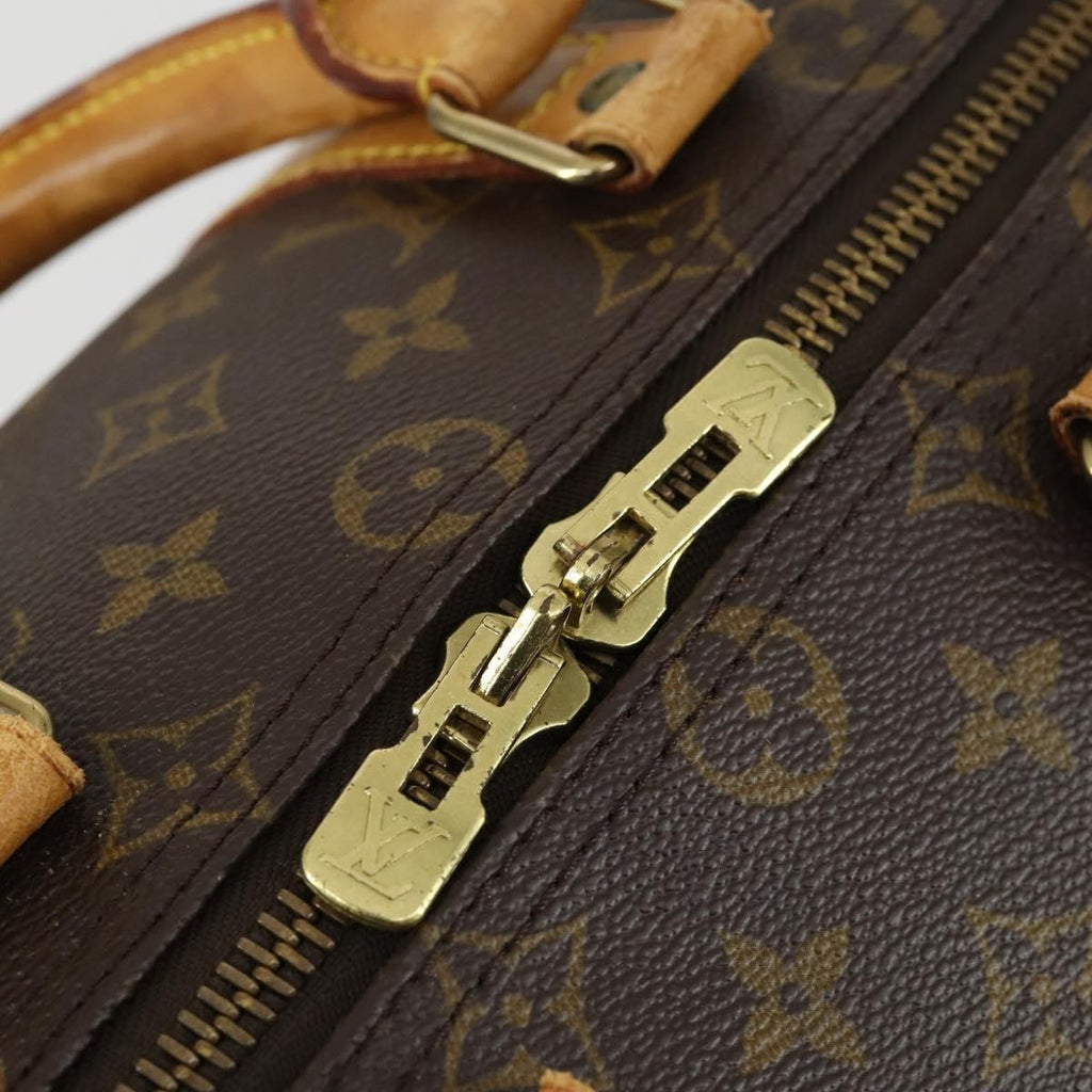 Louis Vuitton Keepall Bag Monogram Canvas Brown Canvas Travel Bag