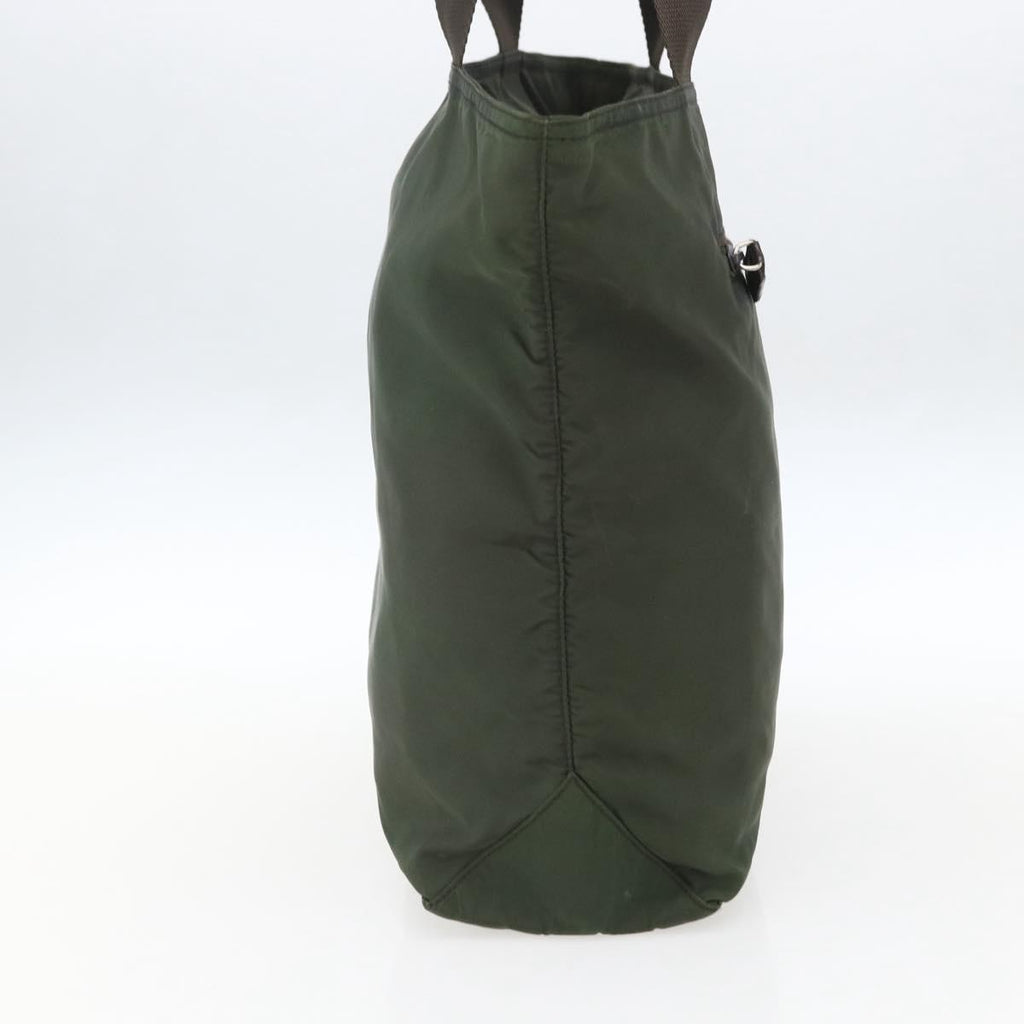 Prada Vintage Zip Tote Tessuto Khaki Nylon Tote Bag Bag