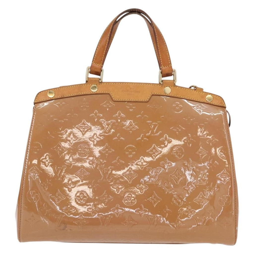 Louis Vuitton Brea Handbag Monogram Vernis Brown Patent_Leather Handbag