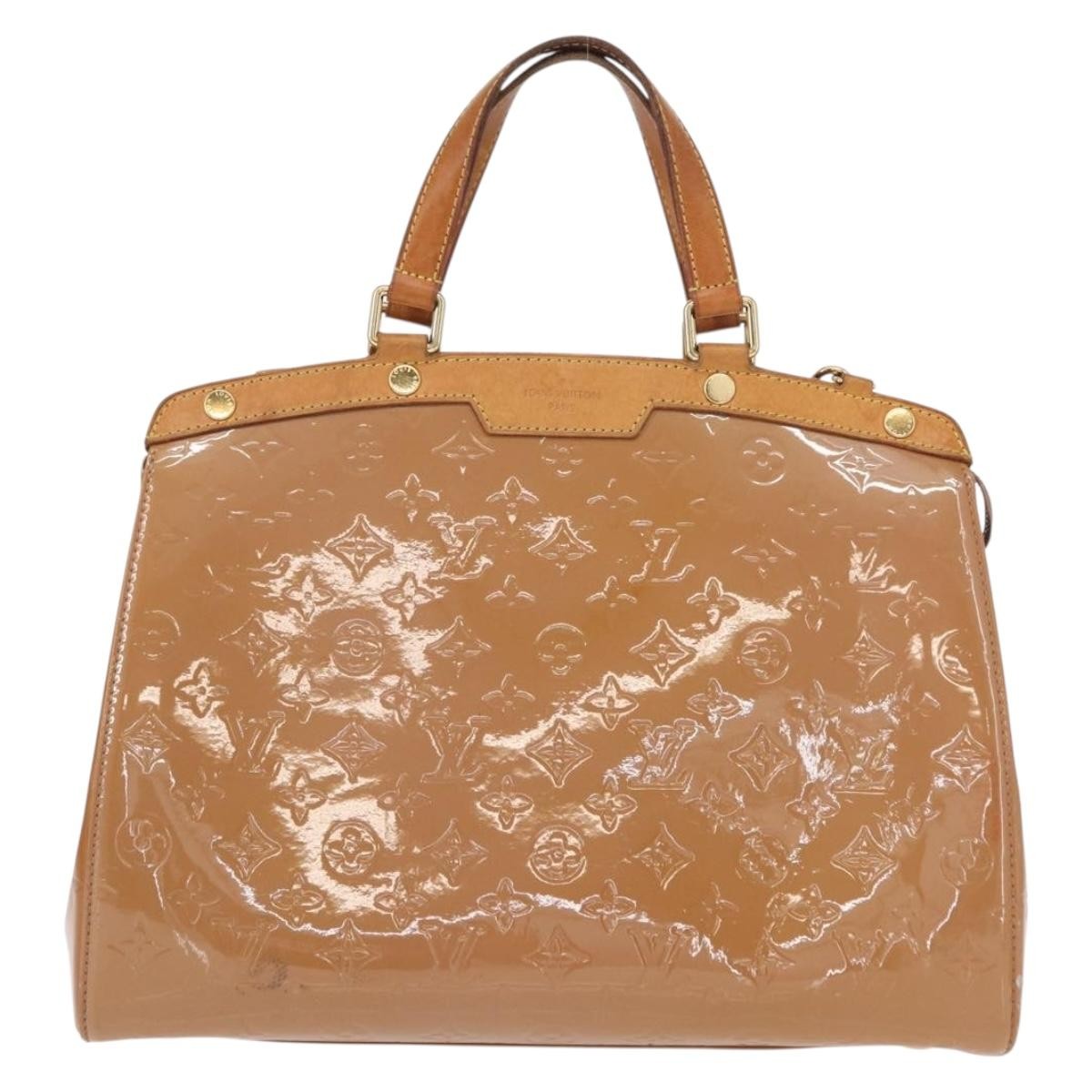Louis Vuitton Brea Handbag Monogram Vernis Brown Patent_Leather Handbag