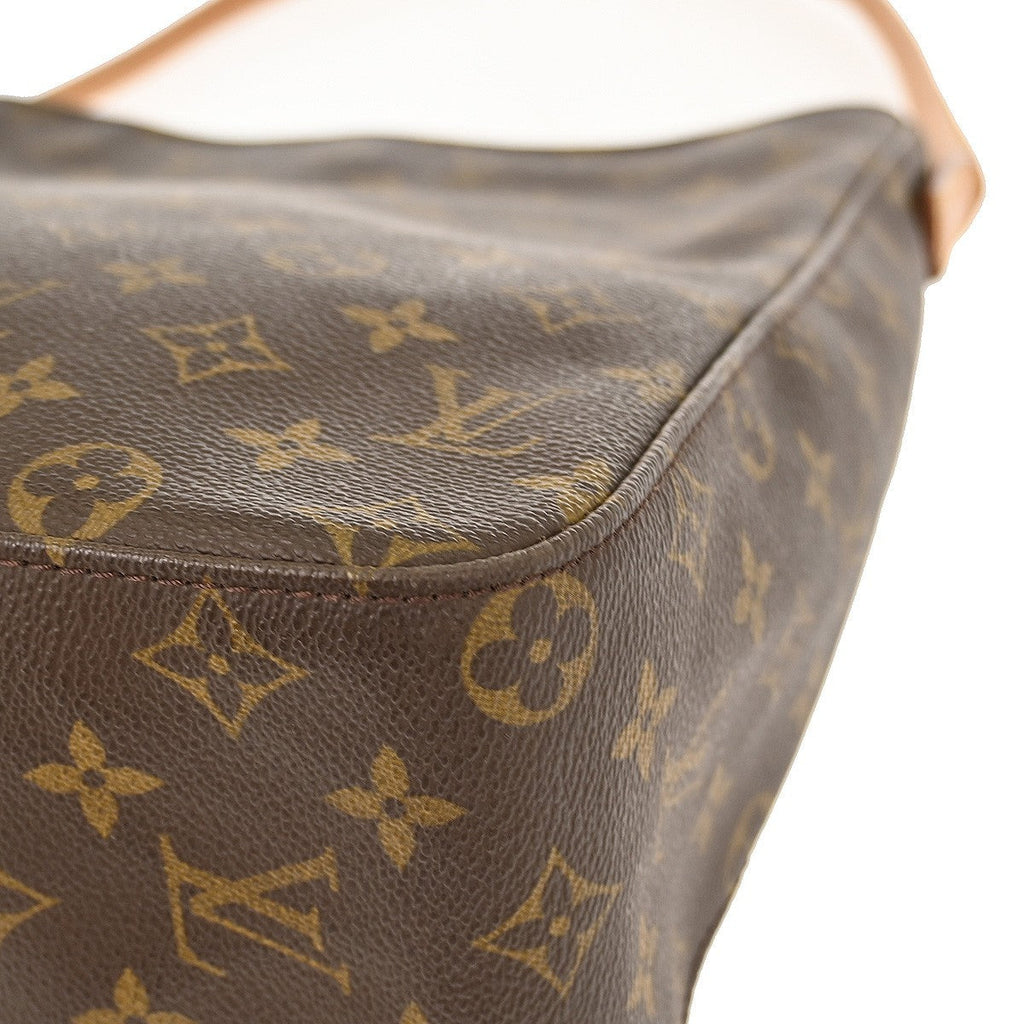 Louis Vuitton Monogram Looping Handbag Monogram Canvas Brown Canvas Shoulder Bag