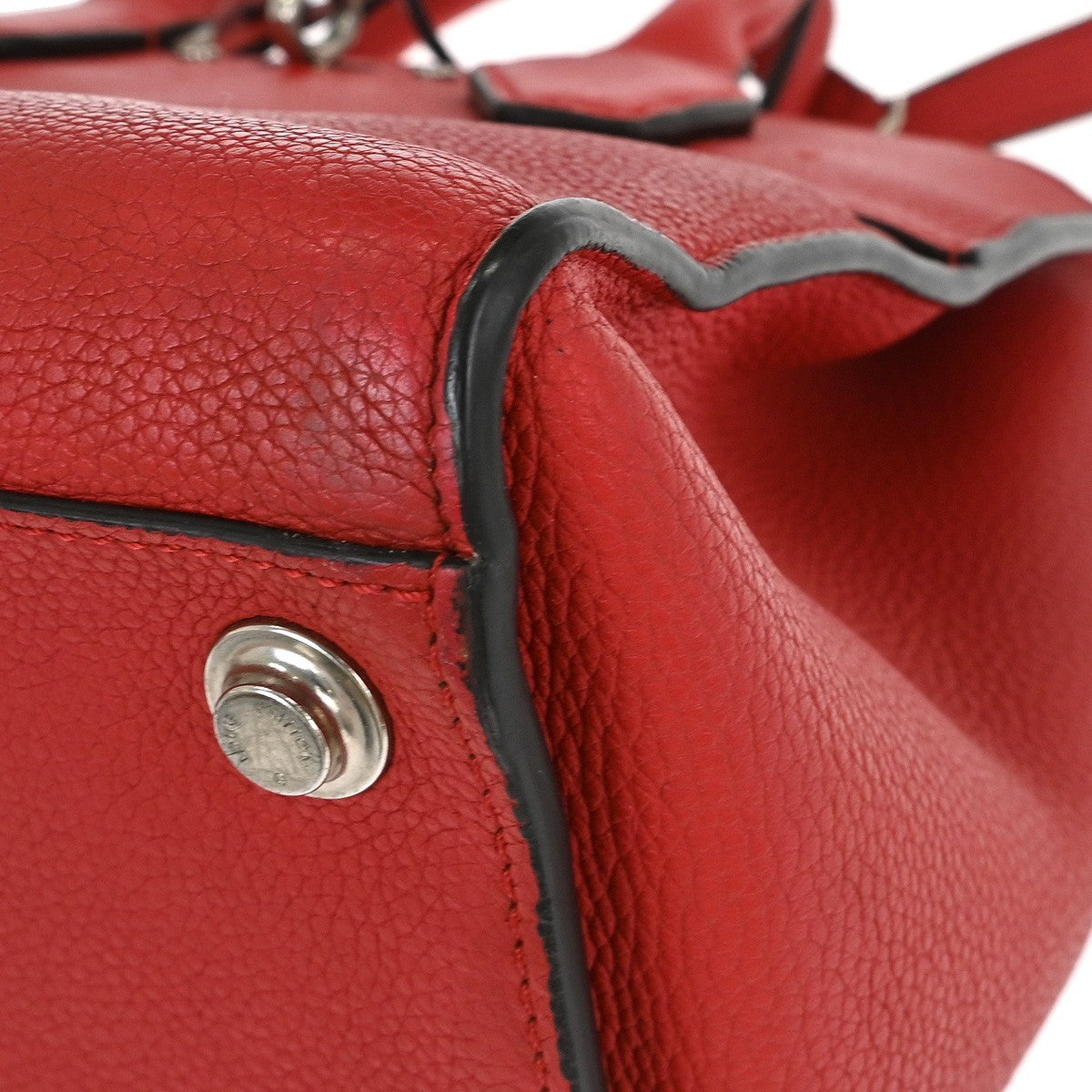 Louis Vuitton City Steamer Handbag Leather Red Leather Tote Bag