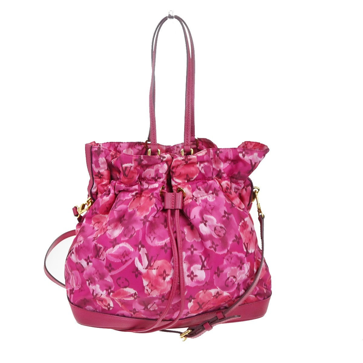 Louis Vuitton Noefull Handbag Ikat Nylon Pink Nylon Shoulder Bag