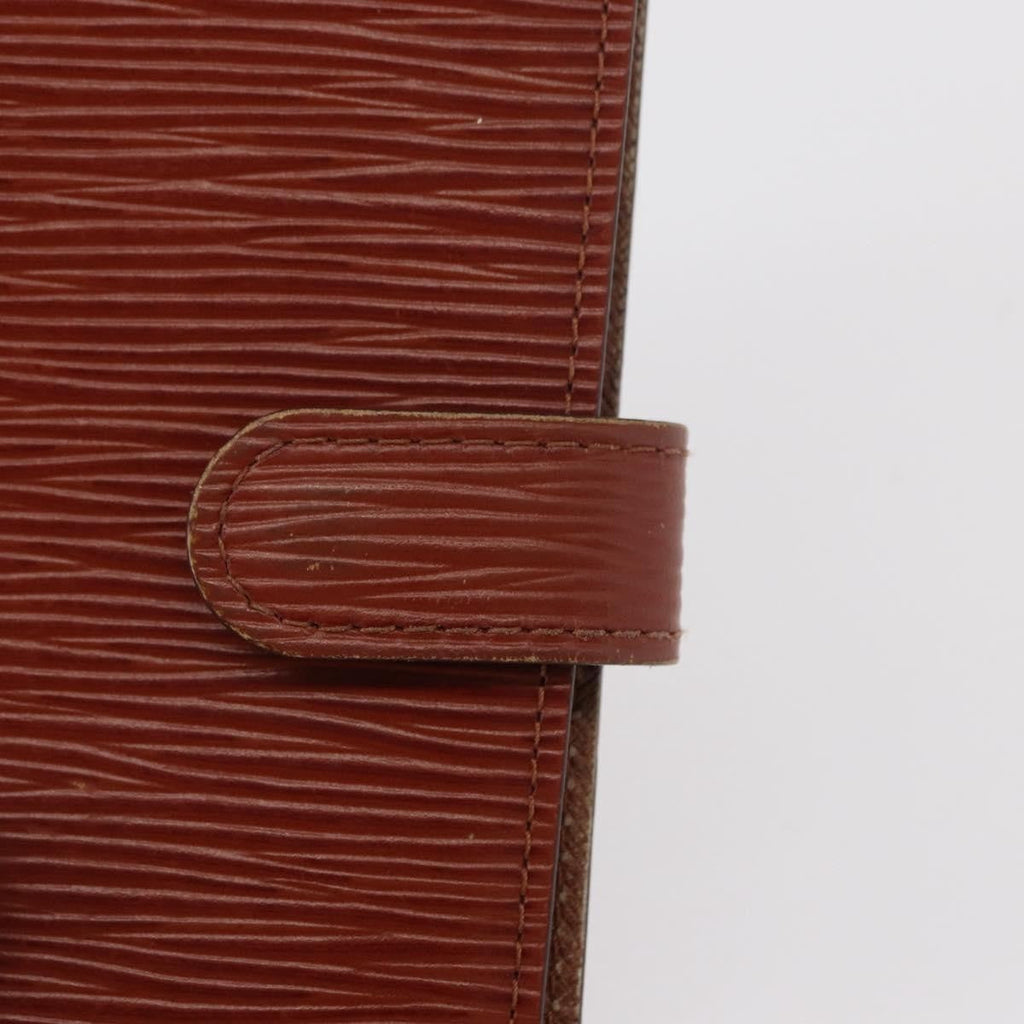 Louis Vuitton Agenda Cover Epi Leather Brown Leather Wallets Accessory