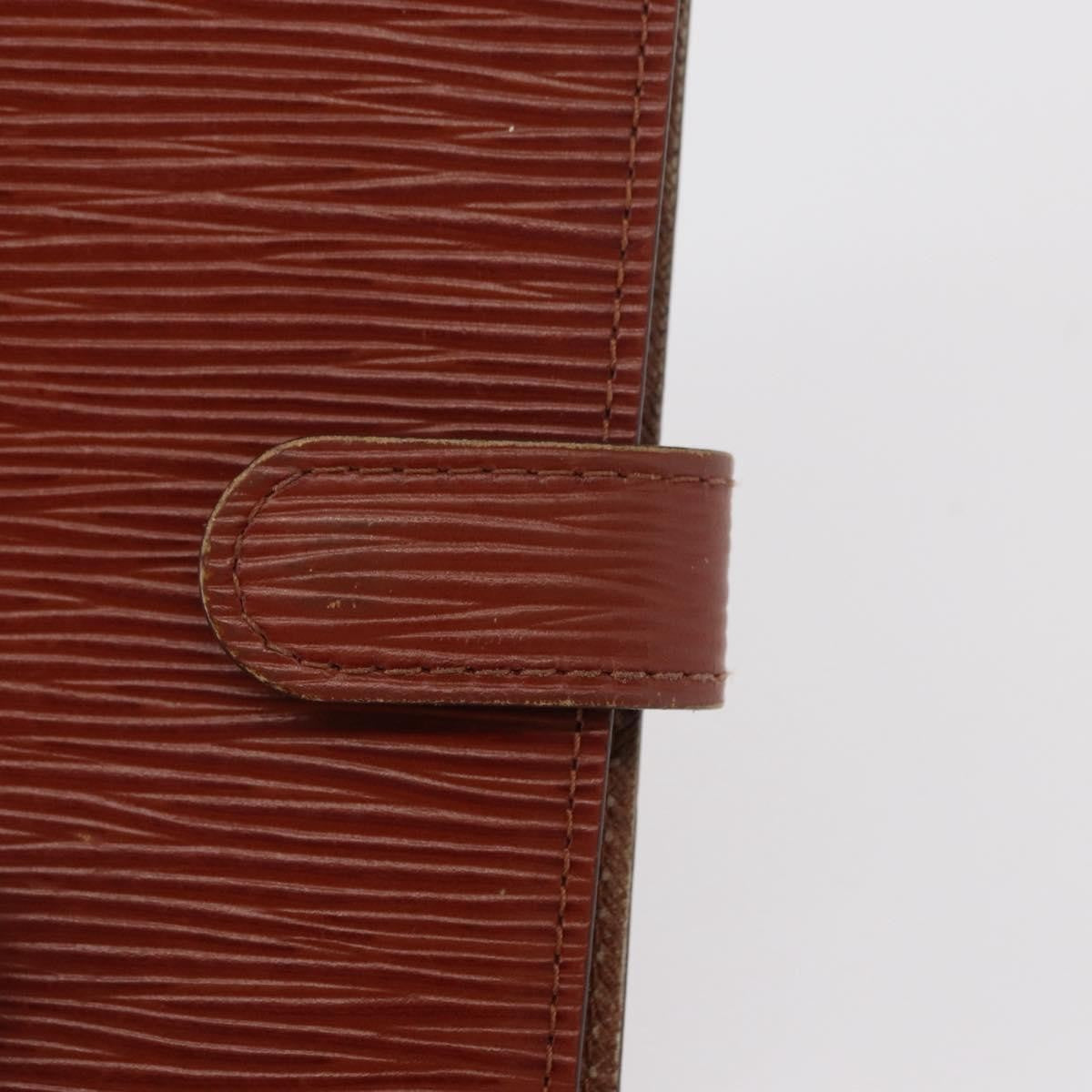 Louis Vuitton Agenda Cover Epi Leather Brown Leather Wallets Accessory