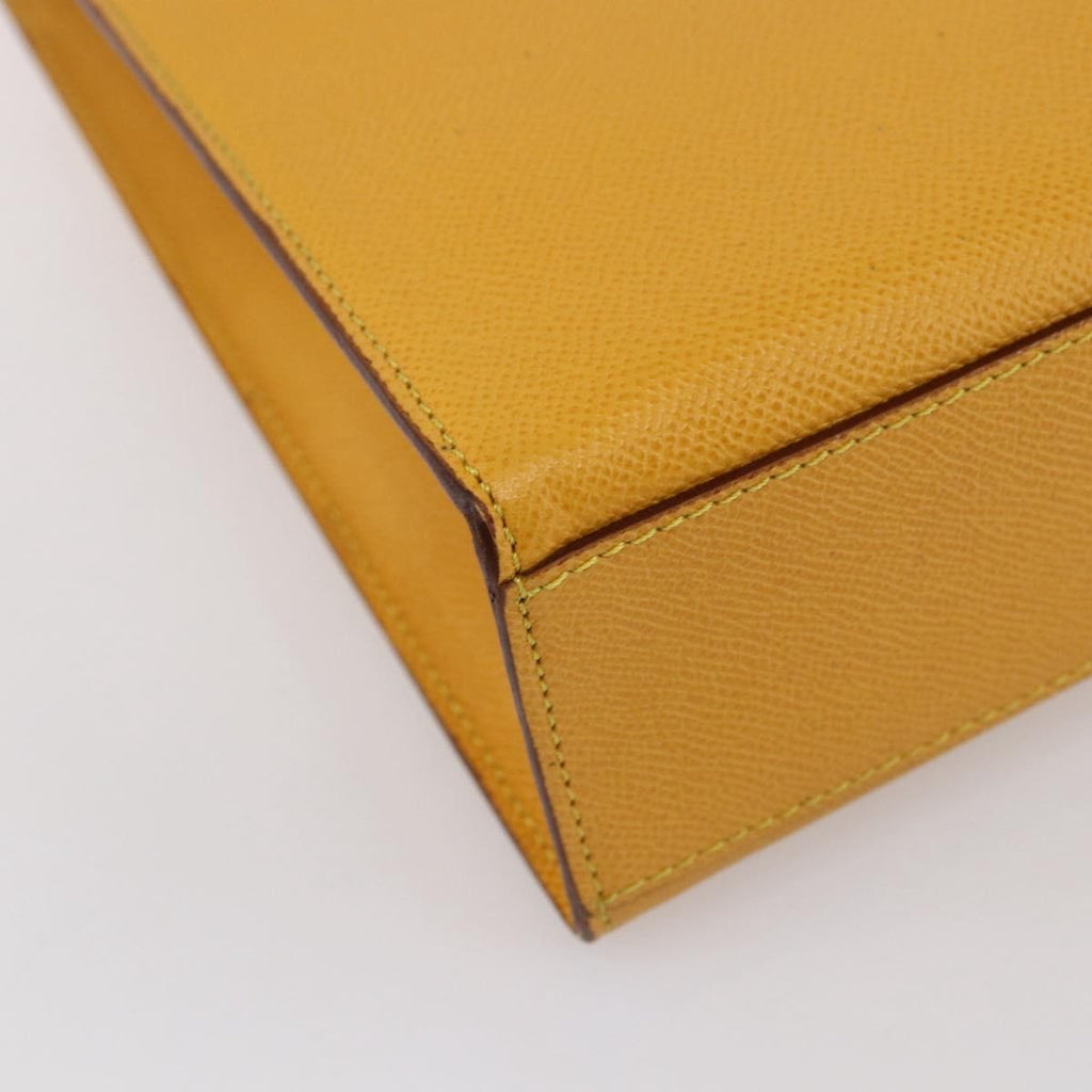 Celine Vintage Shoulder Bag Leather Yellow Leather Shoulder Bag Bag