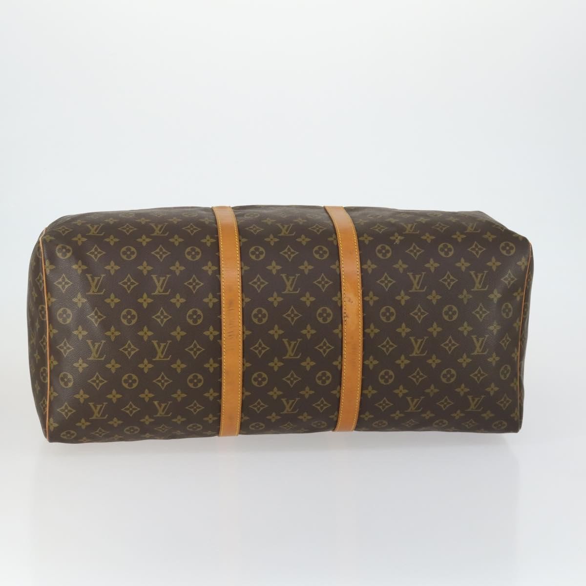Louis Vuitton Keepall Bag Monogram Canvas Brown Canvas Travel Bag