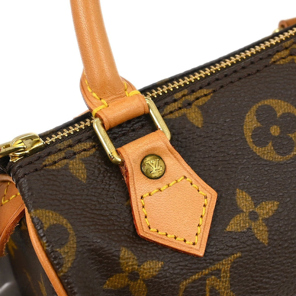 Louis Vuitton Speedy Mini Hl Handbag Monogram Canvas Brown Canvas Handbag