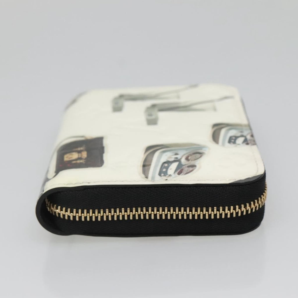 Louis Vuitton Nicolas Ghesquière Zippy Wallet Patent Monogram White Patent_Leather Wallets Accessory