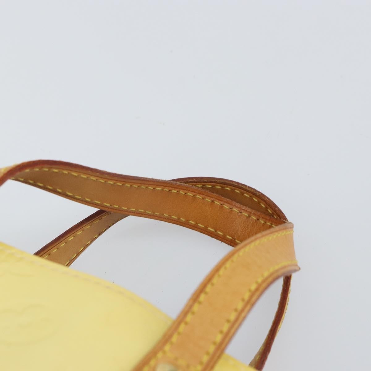 Louis Vuitton Reade Handbag Monogram Vernis Yellow Patent_Leather Handbag