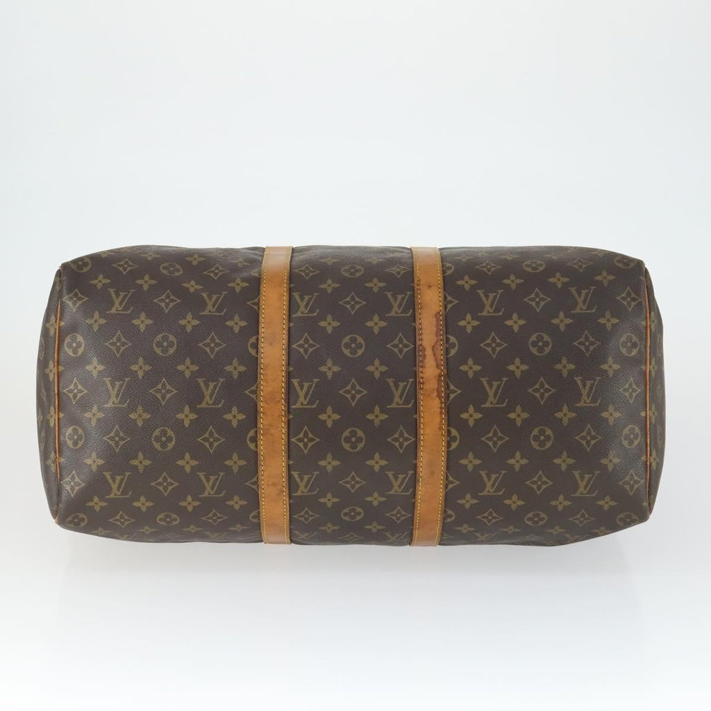 Louis Vuitton Keepall Bag Monogram Canvas Brown Canvas Travel Bag