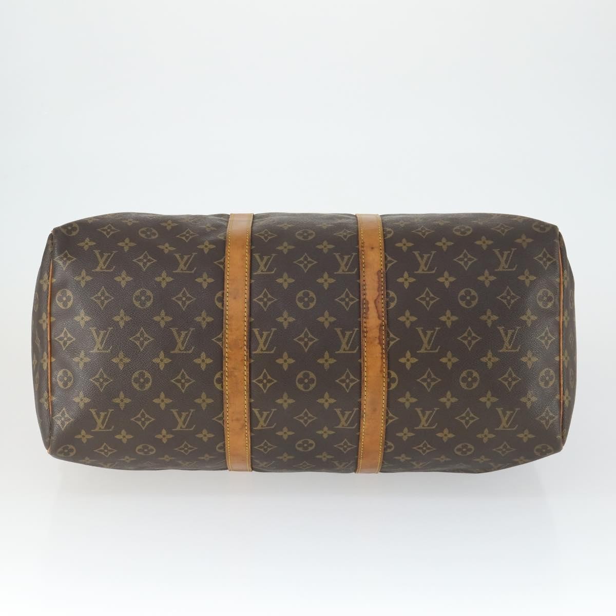 Louis Vuitton Keepall Bag Monogram Canvas Brown Canvas Travel Bag