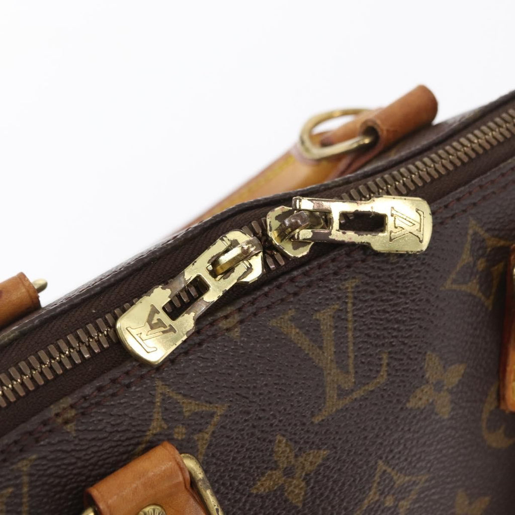 Louis Vuitton Alma Handbag Monogram Canvas Brown Canvas Handbag