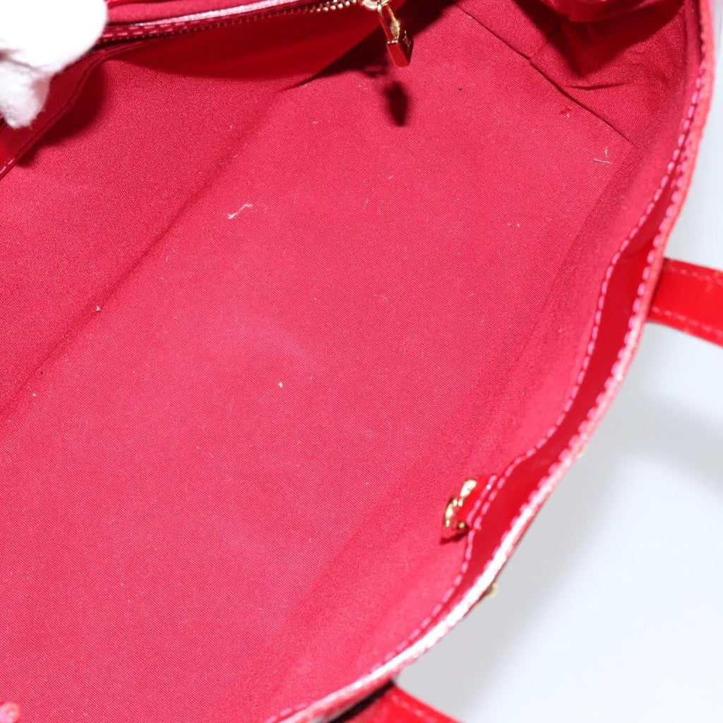 Louis Vuitton Wilshire Handbag Monogram Vernis Red Patent_Leather Handbag