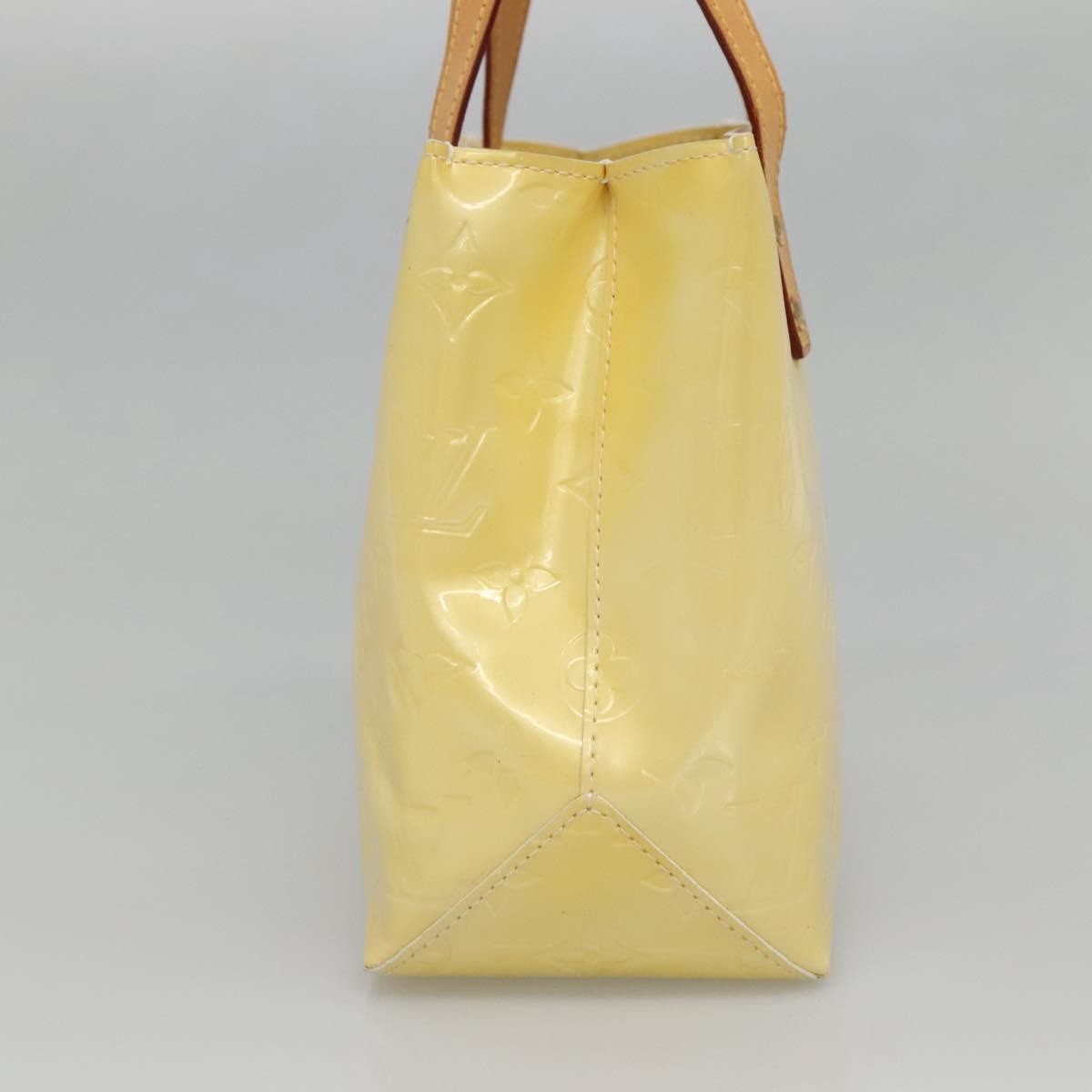 Louis Vuitton Reade Handbag Monogram Vernis Ecru Patent_Leather Bag