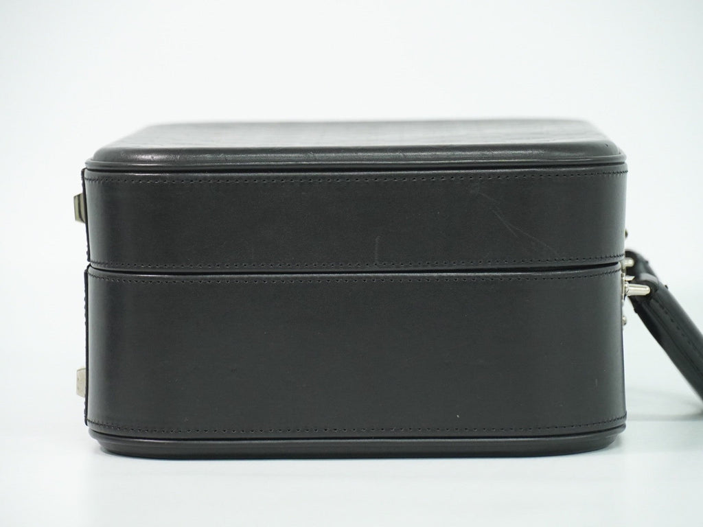 Louis Vuitton Valisette Handbag Monogram Glace Leather Black Patent_Leather Handbag