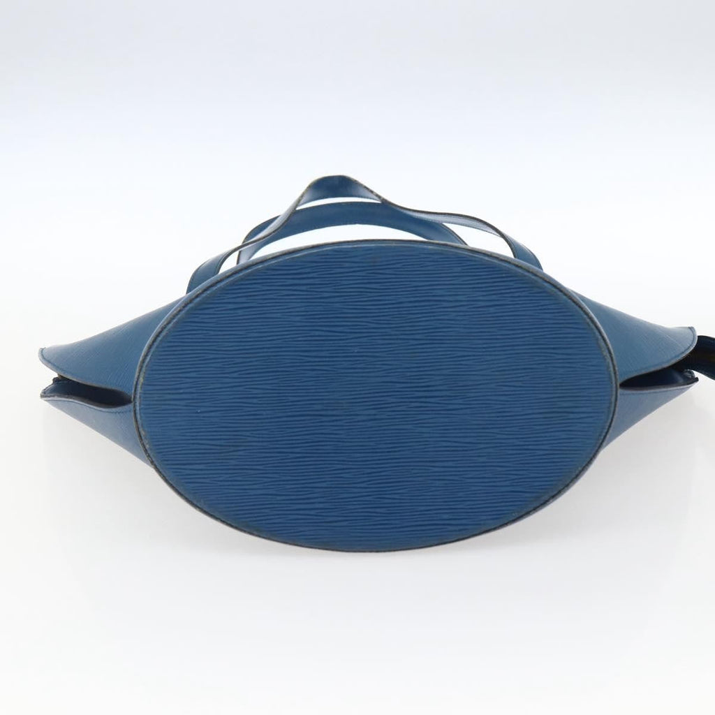 Louis Vuitton Saint Jacques Handbag Epi Leather Blue Leather Shoulder Bag