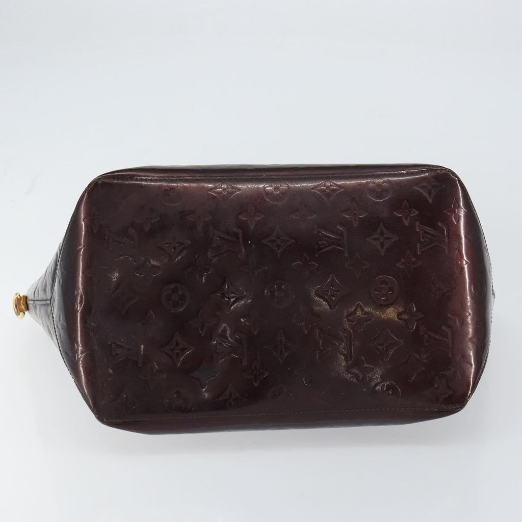Louis Vuitton Bellevue Handbag Monogram Vernis Purple Patent_Leather Tote Bag
