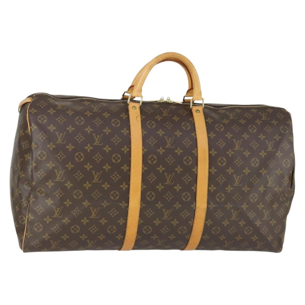 Louis Vuitton Keepall Bag Monogram Canvas Brown Canvas Travel Bag