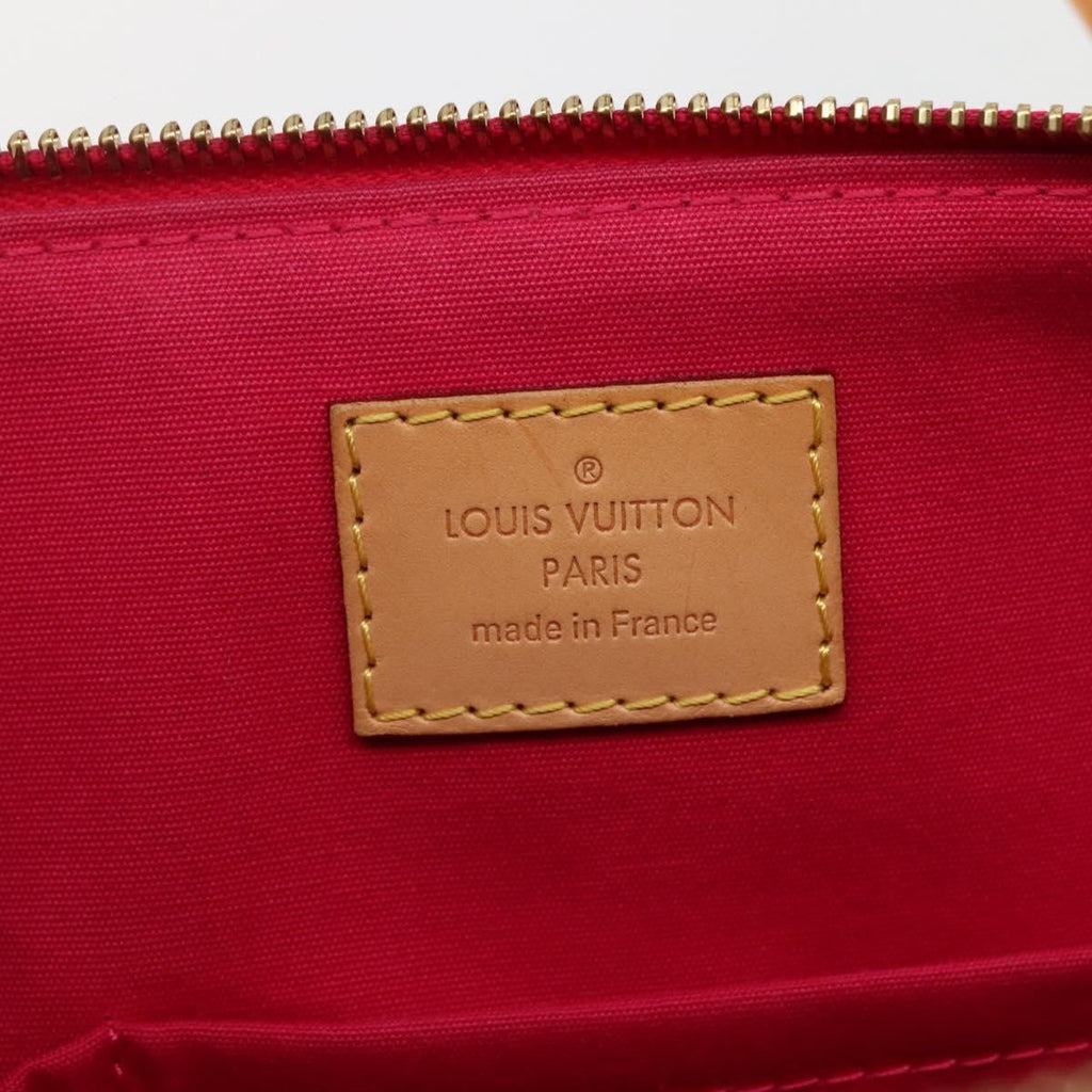 Louis Vuitton Bellevue Handbag Monogram Vernis Pink Patent_Leather Tote Bag
