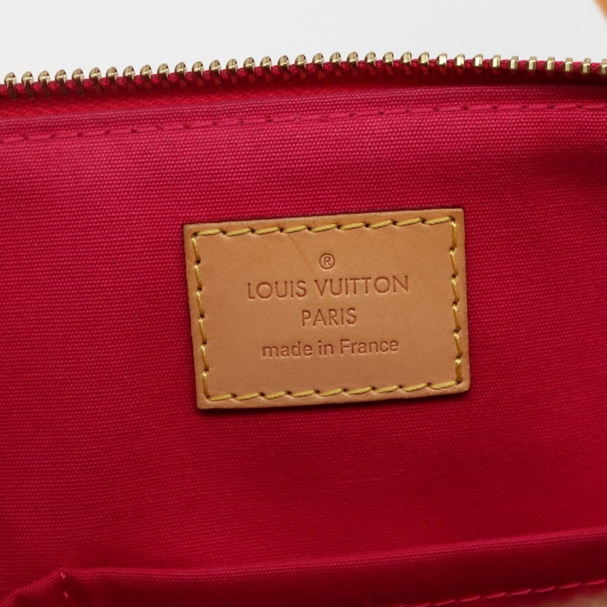 Louis Vuitton Bellevue Handbag Monogram Vernis Pink Patent_Leather Tote Bag