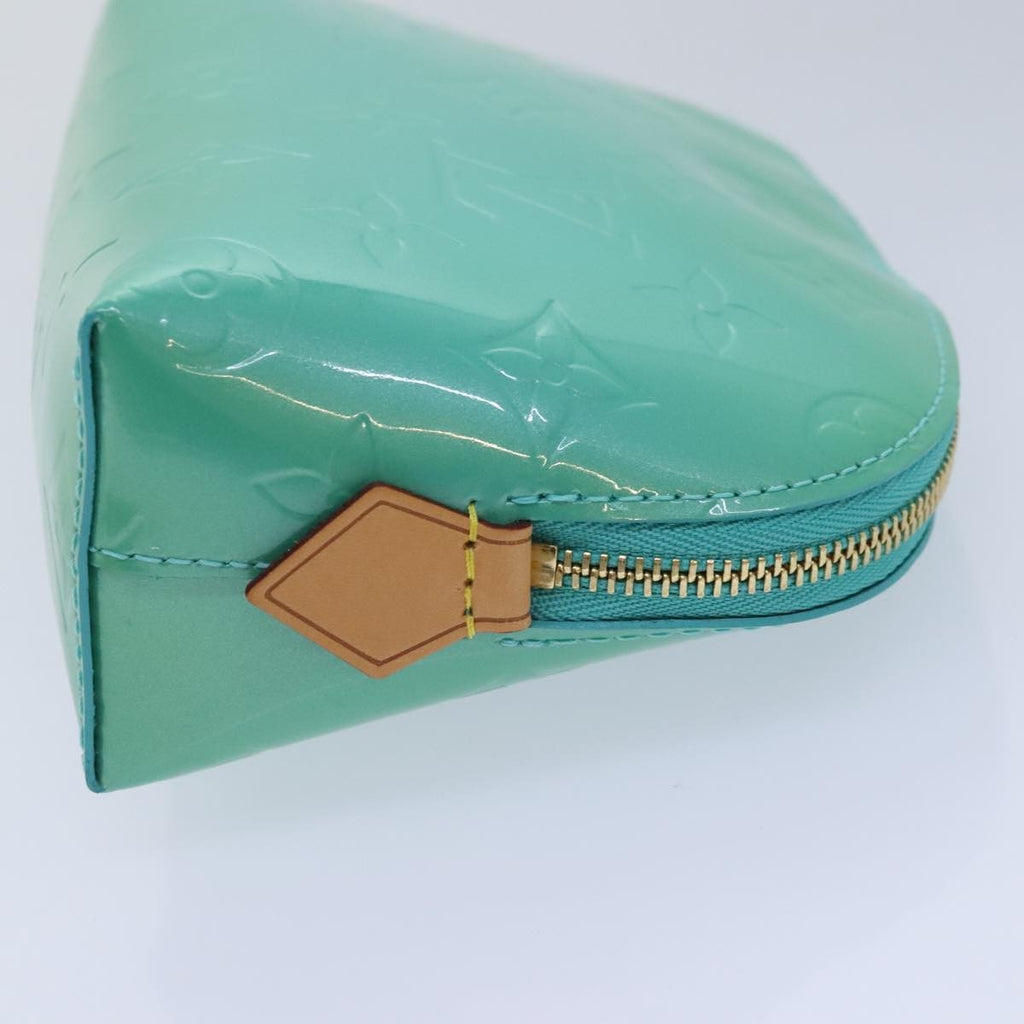 Louis Vuitton Cosmetic Pouch Monogram Vernis Blue Patent_Leather Clutche & Pouche Bag