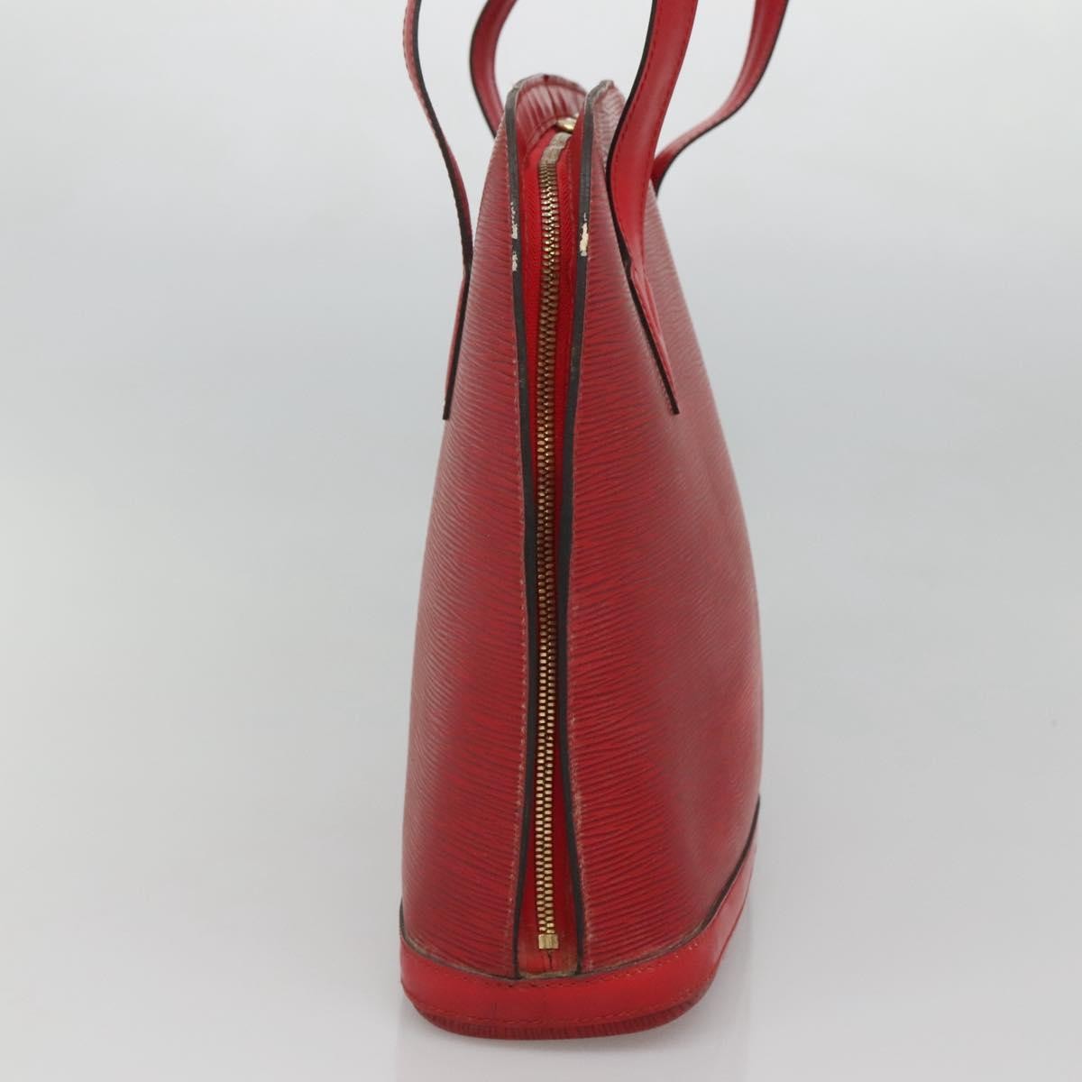 Louis Vuitton Lussac Handbag Epi Leather Red Leather Shoulder Bag