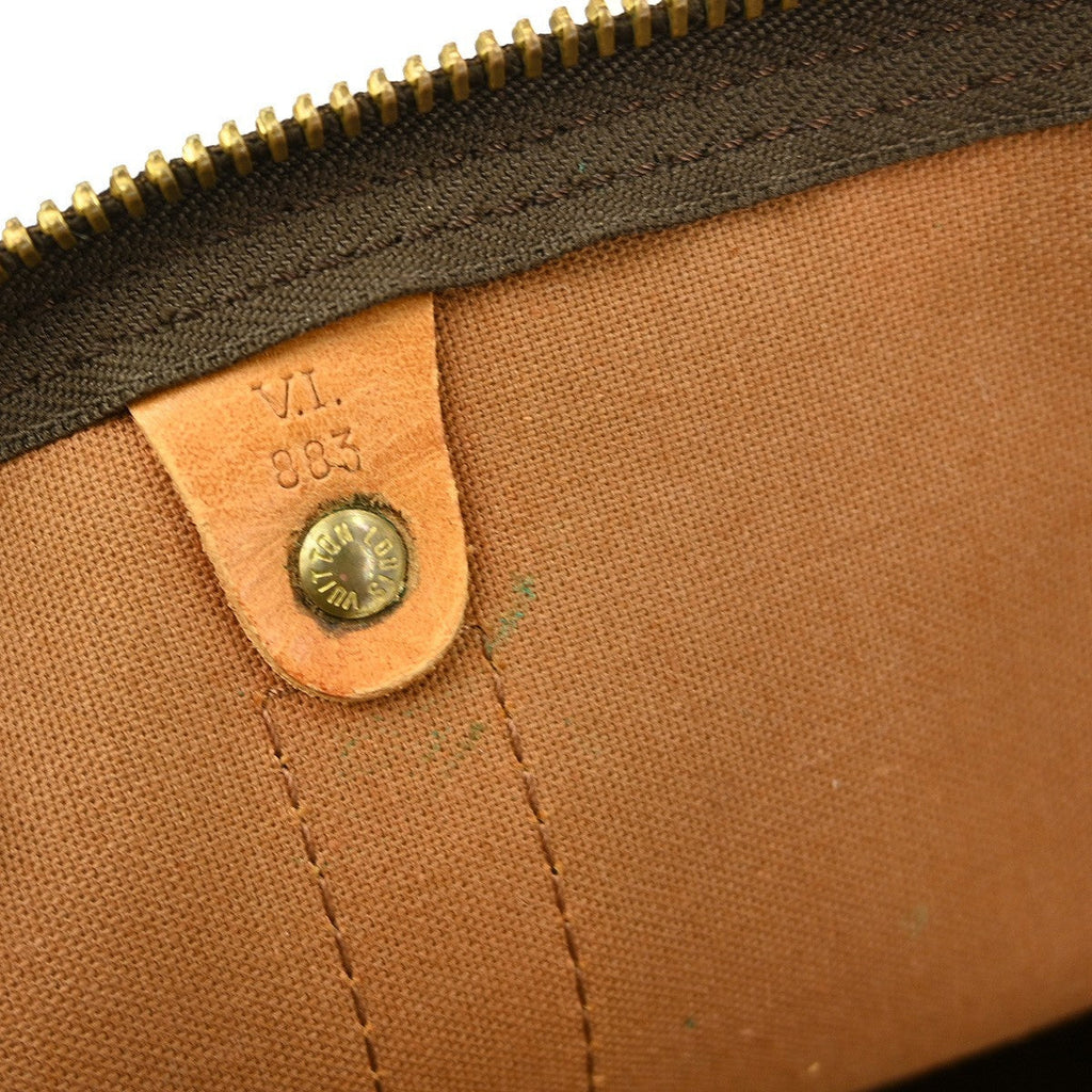 Louis Vuitton Keepall Bag Monogram Canvas Brown Canvas Travel Bag