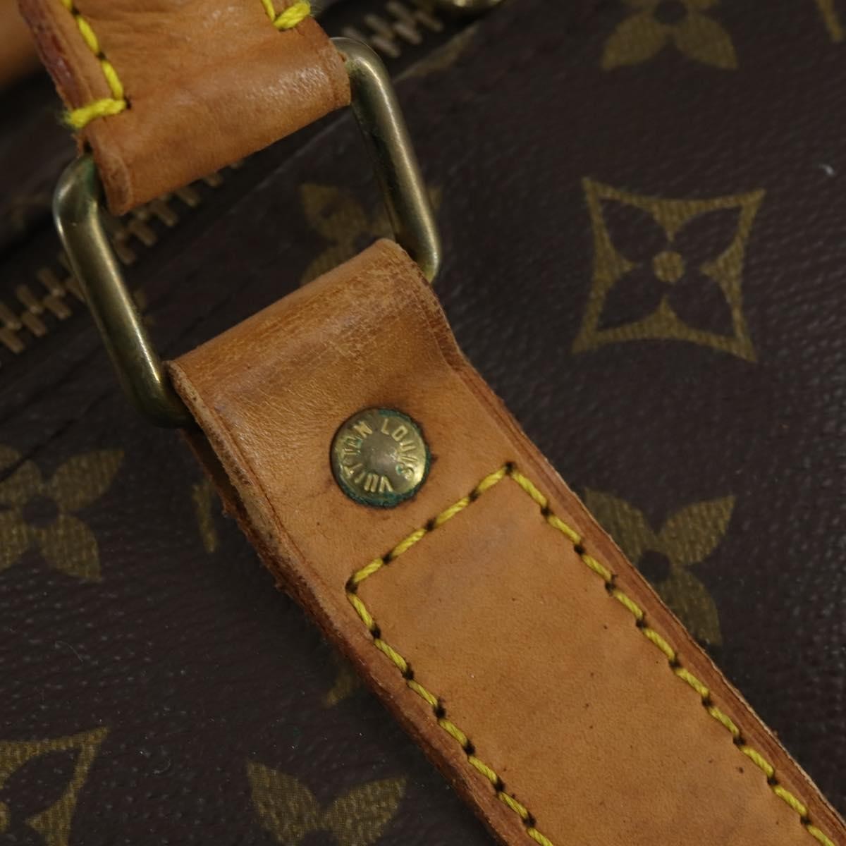 Louis Vuitton Keepall Bandouliere Bag Monogram Canvas Brown Canvas Travel Bag