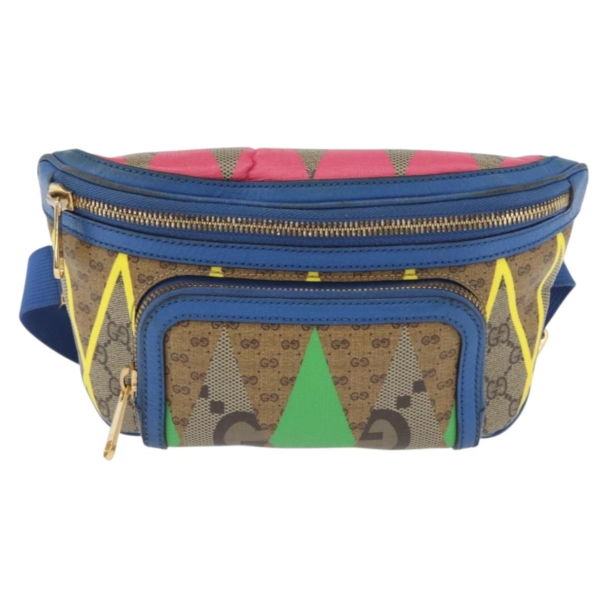Gucci Gg Supreme Belt Bag Gg Coated Canvas And Leather Multicolour Pvc Crossbody Bag Bag (Pre-Owned)