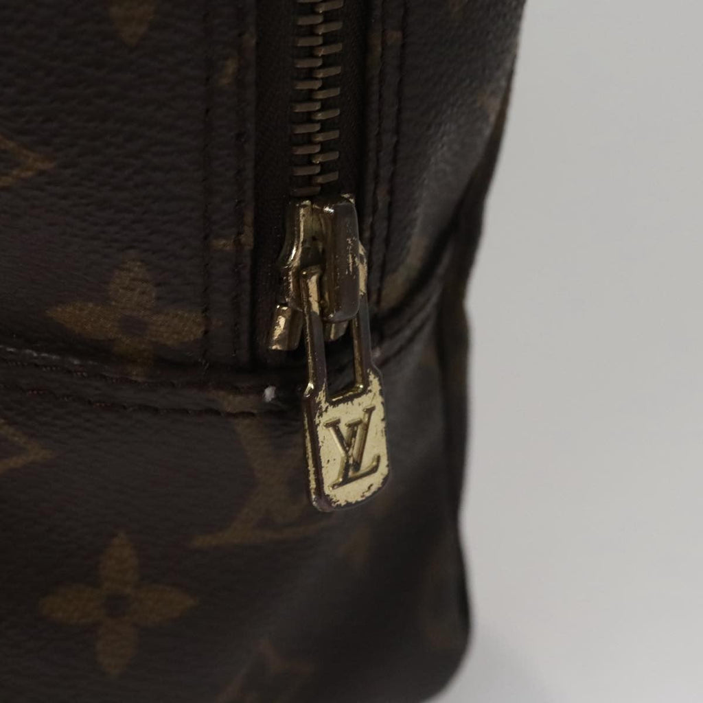 Louis Vuitton Trousse Toiletry Pouch Monogram Canvas Brown Canvas Toiletry Case Accessory