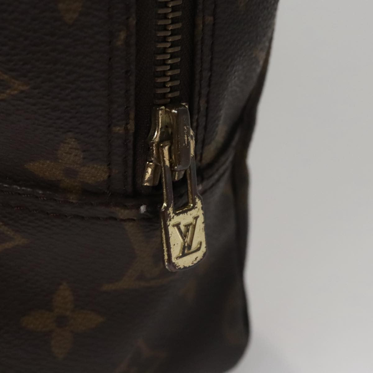 Louis Vuitton Trousse Toiletry Pouch Monogram Canvas Brown Canvas Toiletry Case Accessory