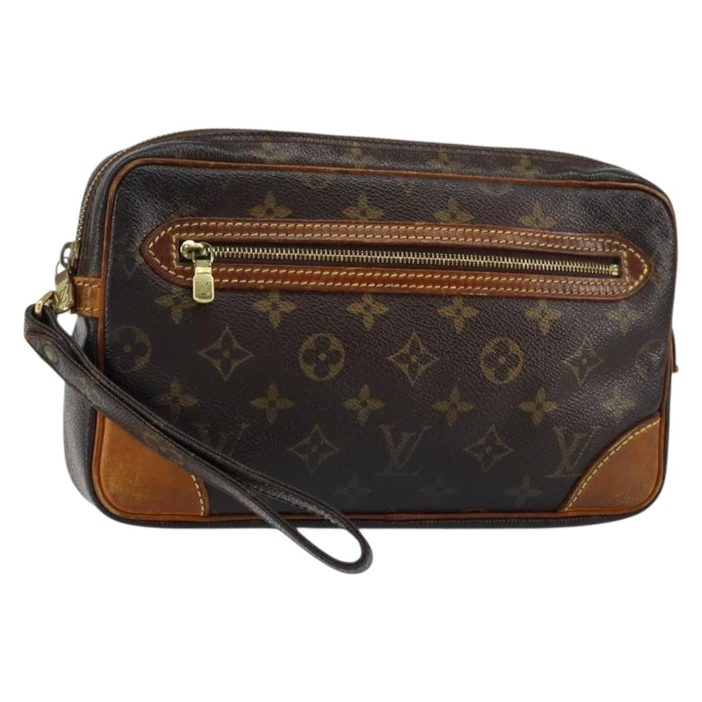 Louis Vuitton Marly Dragonne Clutch Monogram Canvas Brown Canvas Clutche & Pouche Bag