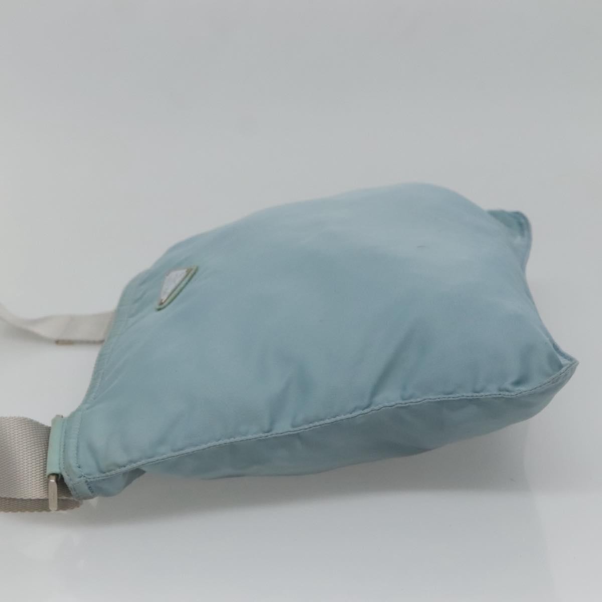 Prada Flat Messenger Bag Tessuto Blue Nylon Shoulder Bag Bag