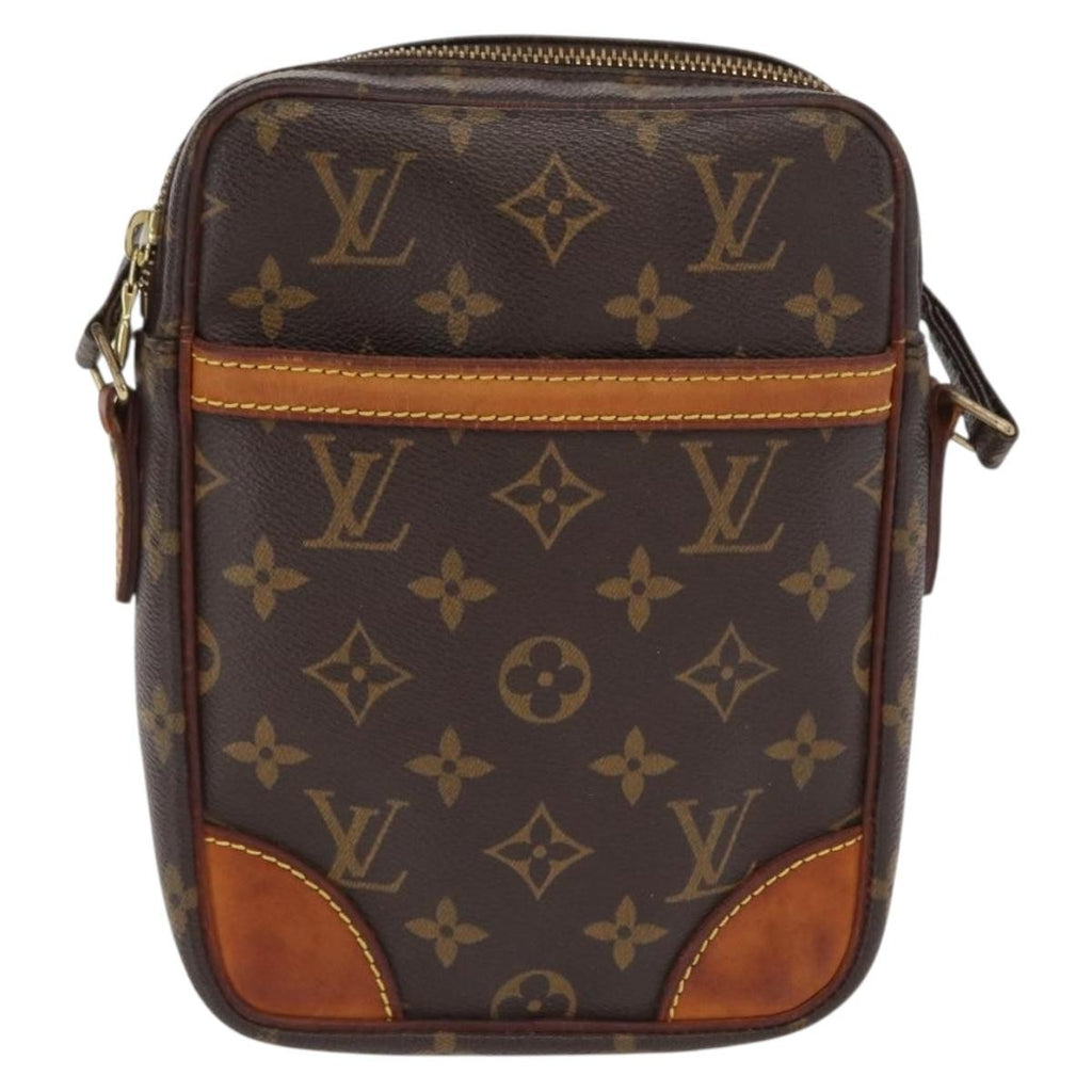 Louis Vuitton Danube Handbag Monogram Canvas Brown Canvas Shoulder Bag