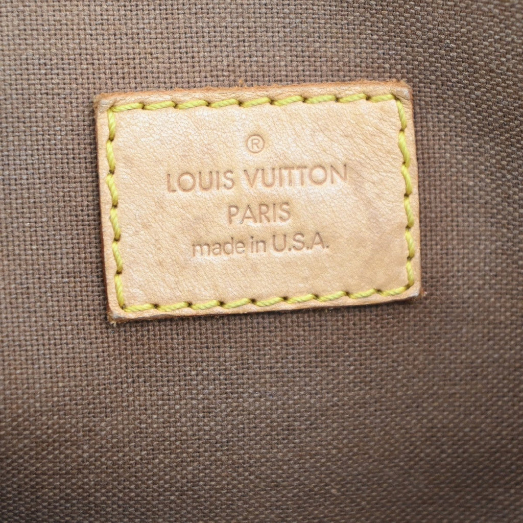 Louis Vuitton Batignolles Handbag Monogram Canvas Brown Leather Handbag