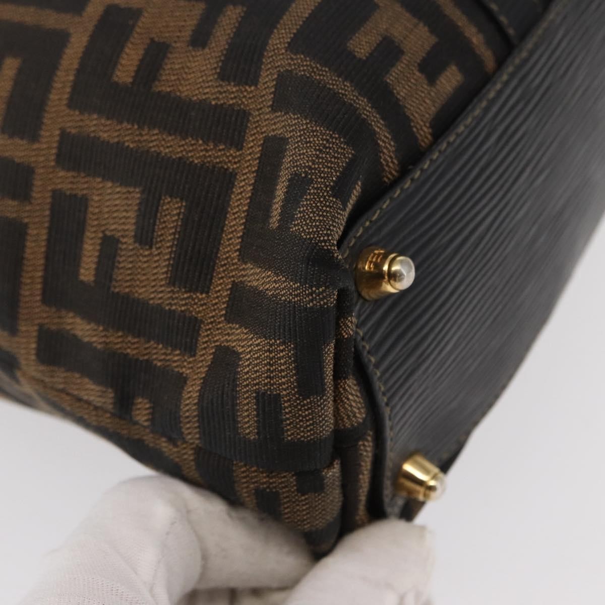Fendi Zucca Tote Bag Canvas Black Canvas Tote Bag Bag