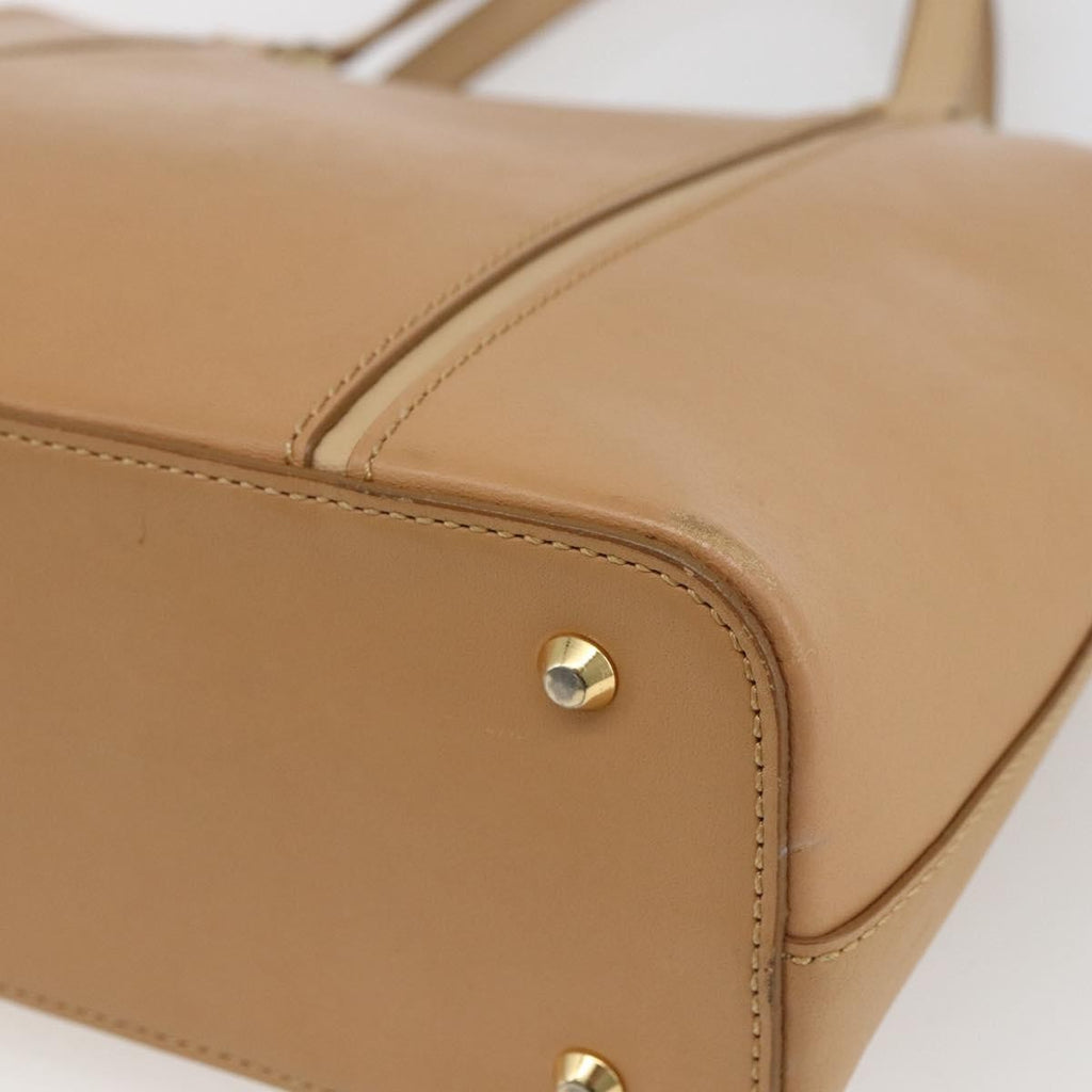 Burberry Vintage Handbag Leather Beige Leather Handbag