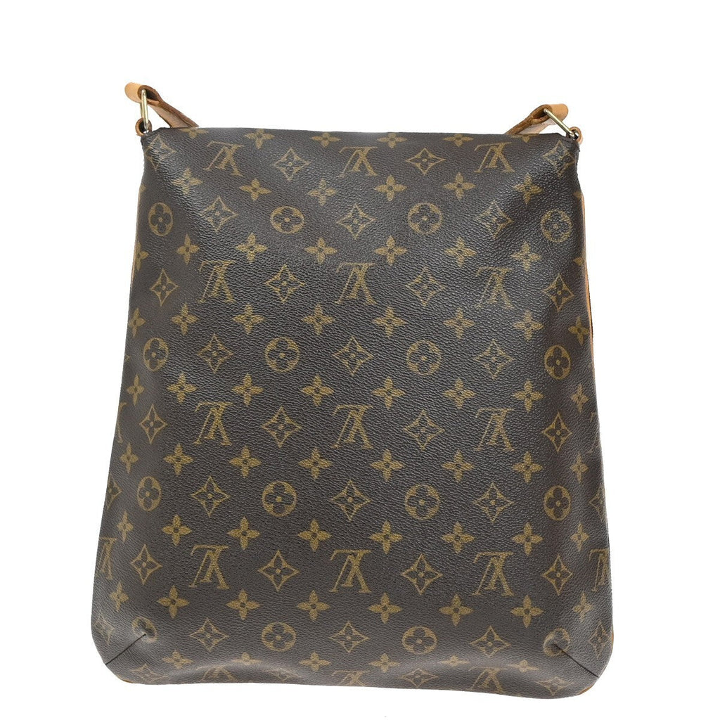 Louis Vuitton Musette Handbag Monogram Canvas Brown Leather Shoulder Bag