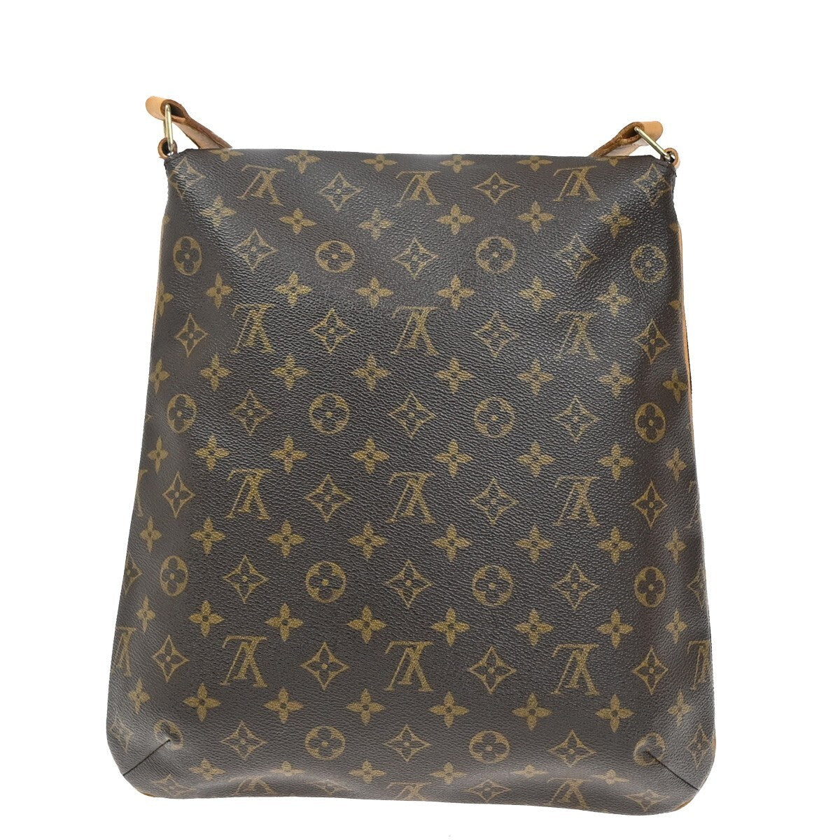 Louis Vuitton Musette Handbag Monogram Canvas Brown Leather Shoulder Bag