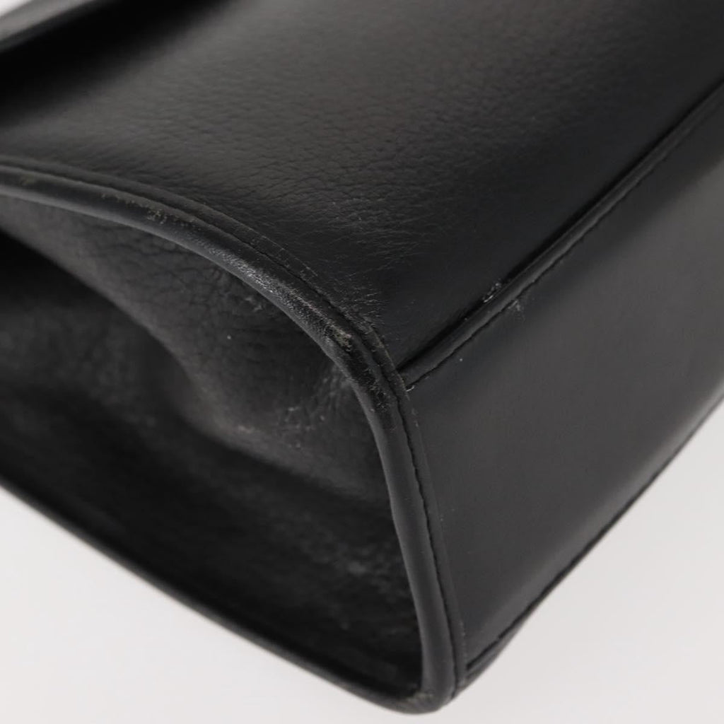 Burberry Vintage Handbag Leather Black Leather Handbag