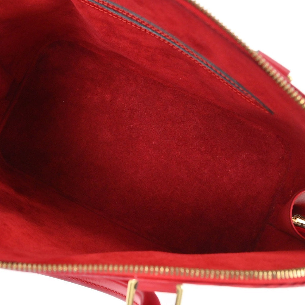 Louis Vuitton Vintage Alma Handbag Epi Leather Red Leather Handbag