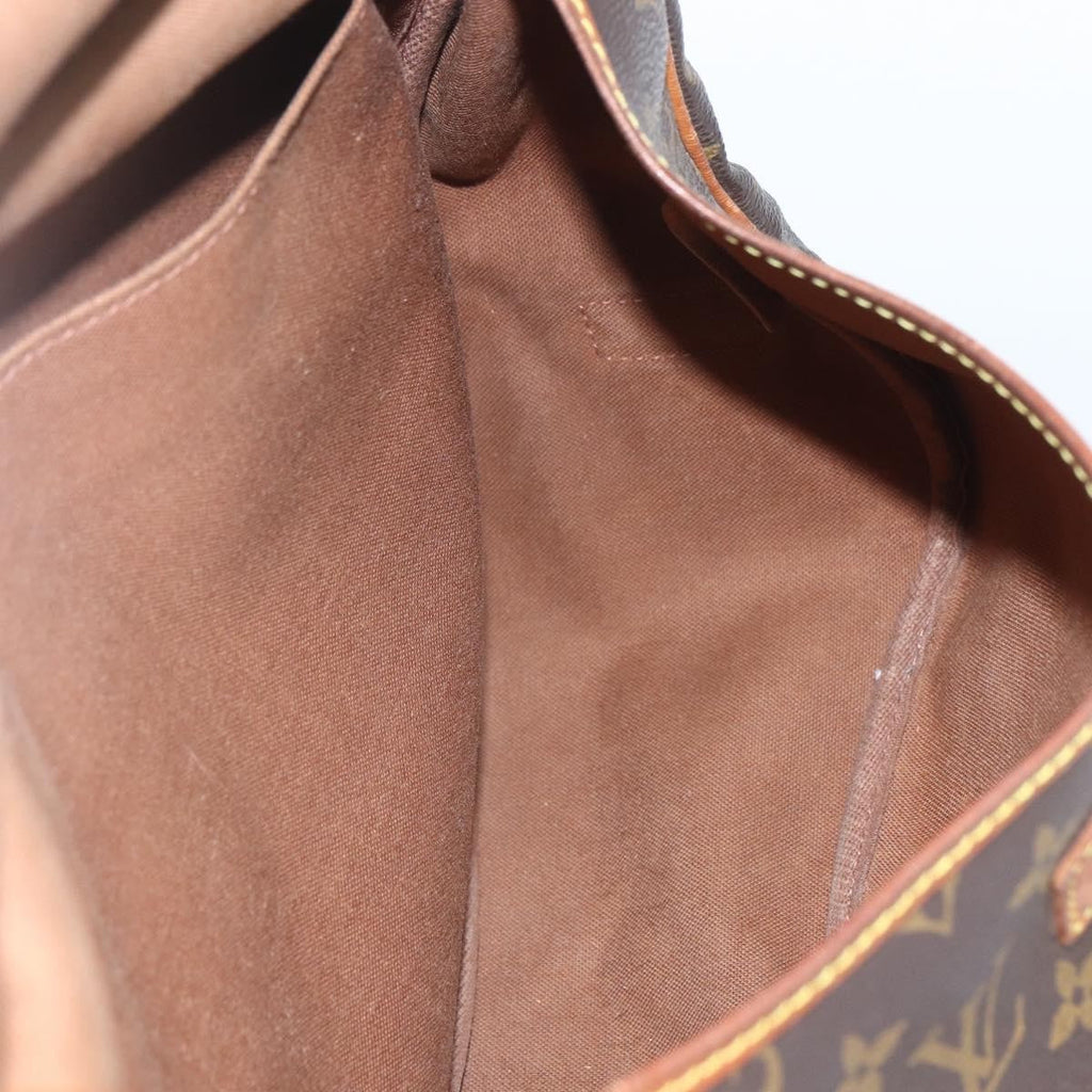 Louis Vuitton Saumur Handbag Monogram Canvas Brown Canvas Shoulder Bag
